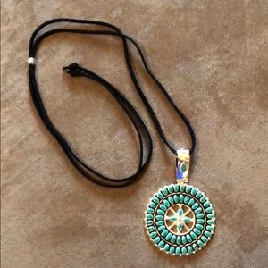 NEW! Turquoise and Silver Plated Necklace